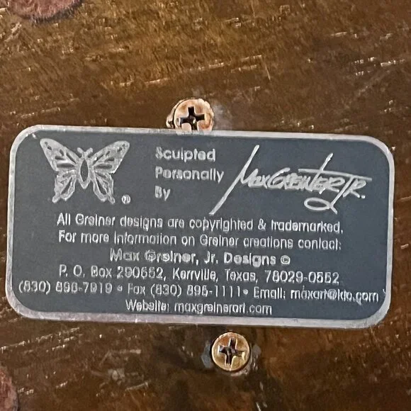 Signed Max Greiner Earth Globe The Great Commission Numbered Bible Sculptures